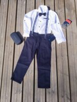 Классический комплект рубашка, брюки, бабочка + подтяжки Brace&Bose — изображение 4