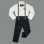 Классический комплект рубашка, брюки, бабочка + подтяжки Brace&Bose