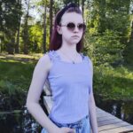 Голубая майка