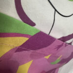 Комплект розовые штаны и белая футболка с принтом — изображение 5