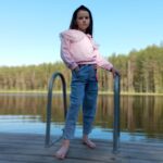 Розовая кофта с жемчугом — изображение 6