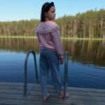 Розовая кофта с жемчугом — изображение 5